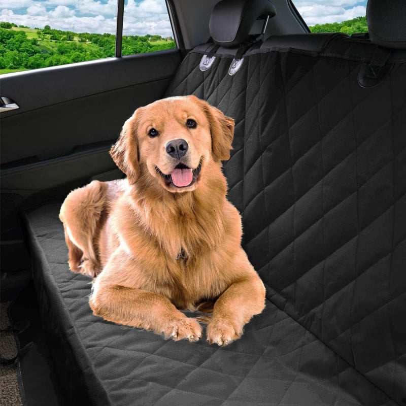 Dog Blanket Car Back Seat - Dog Car Seat Cover - Dog Back Seat Cover - Car Seat Protector - Waterproof Car Seat Cover - Non-Slip Back Seat Cover - Fits Most Cars, Trucks, and Center Armrests - Black - Image 2