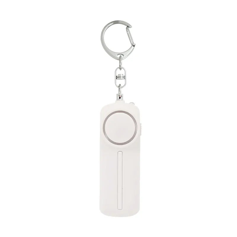 Personal Safety Alarm - Keychain - with LED Light 130DB Personal Alarm - for Women, Girls and Seniors - White