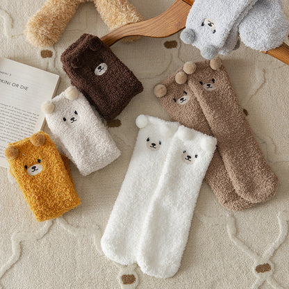Socks - Cocoon Teddy Bear - Soft - One size - 6 pairs - Image 2