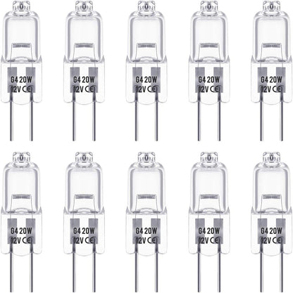 G4 LED lamp - G4 12V 20W halogen lamp - Warm white 3000K - 350LM - Dimmable LED G4 halogen capsule lamp - Suitable for kitchen lighting, signal lighting - 10-pack