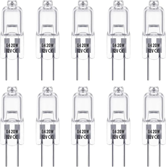 G4 LED lamp - G4 12V 20W halogen lamp - Warm white 3000K - 350LM - Dimmable LED G4 halogen capsule lamp - Suitable for kitchen lighting, signal lighting - 10-pack