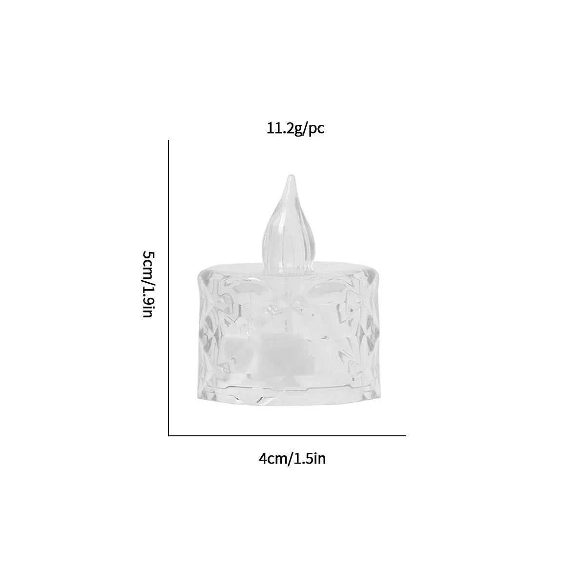 LED Candles - Candle Lighting - LED Electronic Candles - Clear Crystal - Proposal Decorative Lighting - Birthday Gift Acrylic Candle Lighting - Image 2