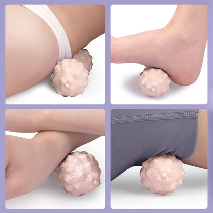 Massage Ball - Peanut Massage Ball - Multidirectional Massage Ergonomic Soft Double Hockey Ball Massage Ball - For Stress Relief Deep Tissue Massage - Pink - Image 4
