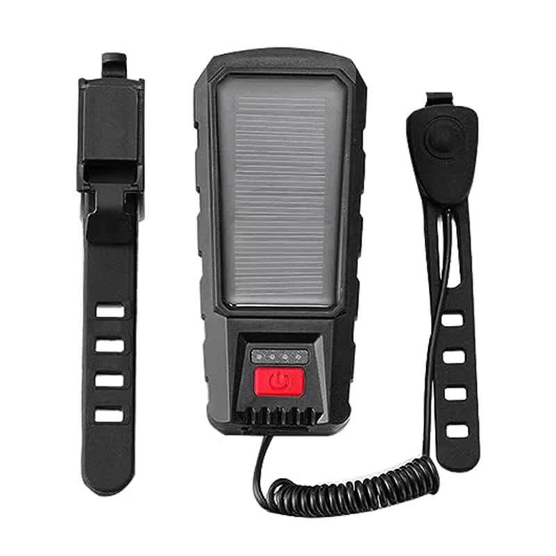 Bicycle Light - Bicycle Front Light - Rechargeable - Solar Powered with High Durability, Dual Lights Ultra-Bright with Horn Function, USB Rechargeable - Image 4