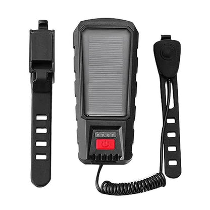 Bicycle Light - Bicycle Front Light - Rechargeable - Solar Powered with High Durability, Dual Lights Ultra-Bright with Horn Function, USB Rechargeable - Image 4