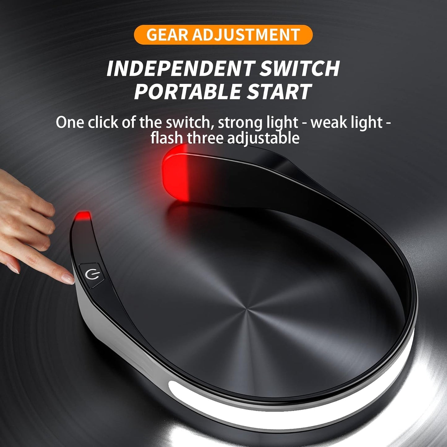 Rechargeable LED Headlamp - 230° Wide Beam Headlamp for Night Walking, Running, Camping, Night Fishing and Cycling - Multifunctional Rechargeable Headlamp and Neck Torch - Waterproof, Super Bright COB LED Light with Adjustable Strap - Image 4