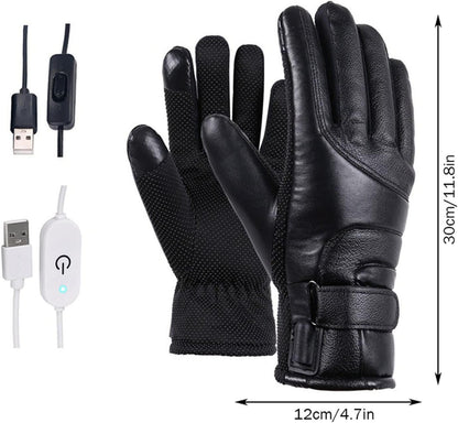 Electric Heated Gloves - USB Rechargeable, Waterproof & Breathable with Adjustable Fit for Skiing, Cycling, Hiking & Outdoor Adventures – Ideal for Cold Weather Conditions - Image 2