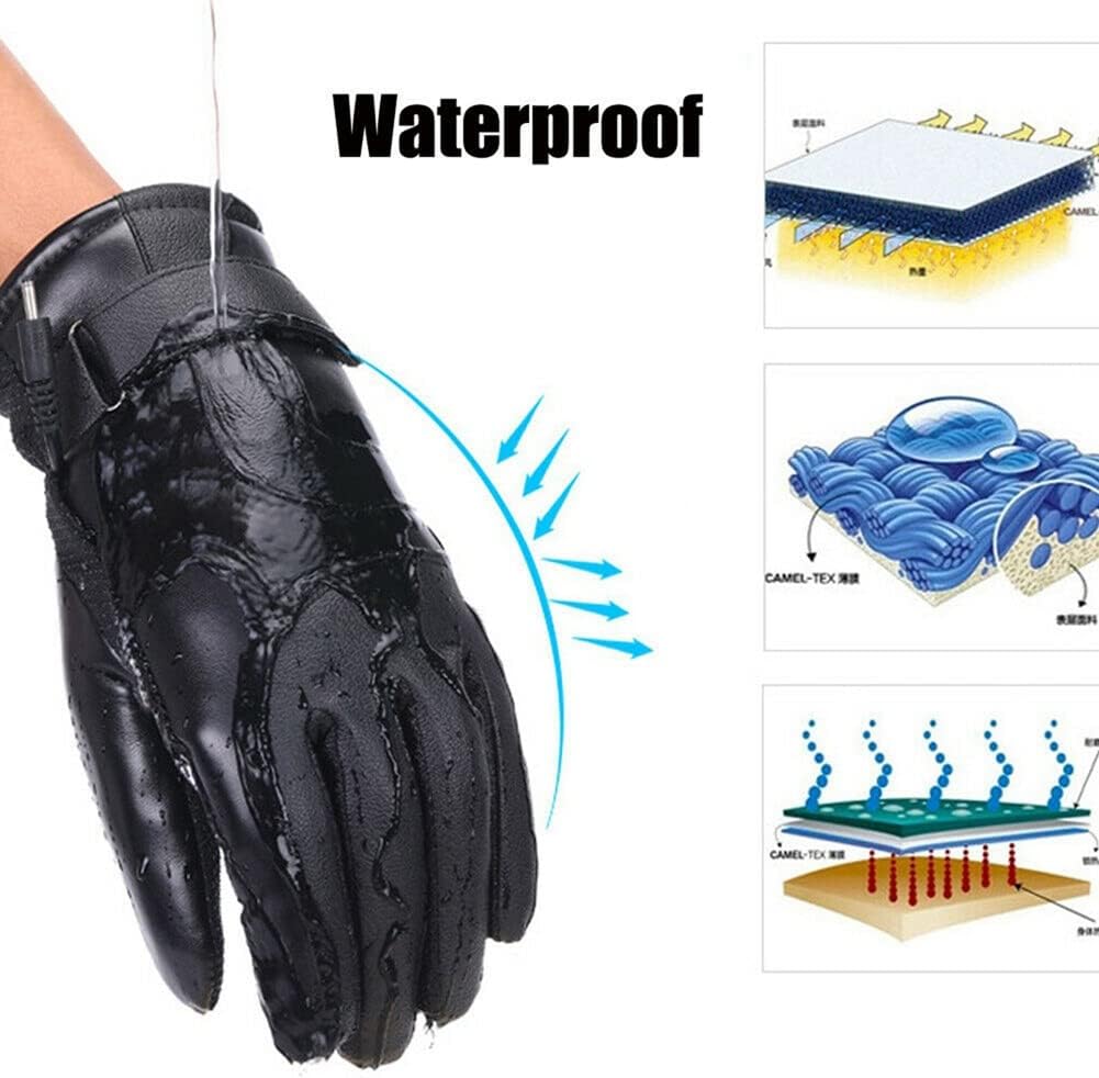 Electric Heated Gloves - USB Rechargeable, Waterproof & Breathable with Adjustable Fit for Skiing, Cycling, Hiking & Outdoor Adventures – Ideal for Cold Weather Conditions - Image 5