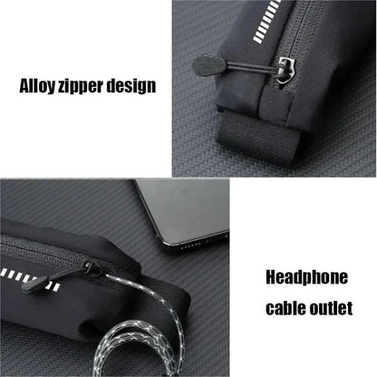 Sports Fanny Pack - Running Belt - Waterproof Waist Bag for Men and Women - Suitable for Money, Phone, Keys, Reflective Strips for Night Running and Cycling, Ideal for Training and Sports Accessories - Image 5