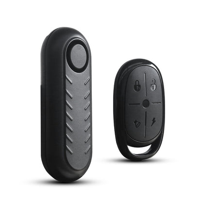 Bicycle Alarm - Bicycle Alarm with Remote Control - 110dB Anti-Theft Alarm with Vibration Sensor and Remote Control - Wireless, Rechargeable and Waterproof - Security System for Home and Outdoors