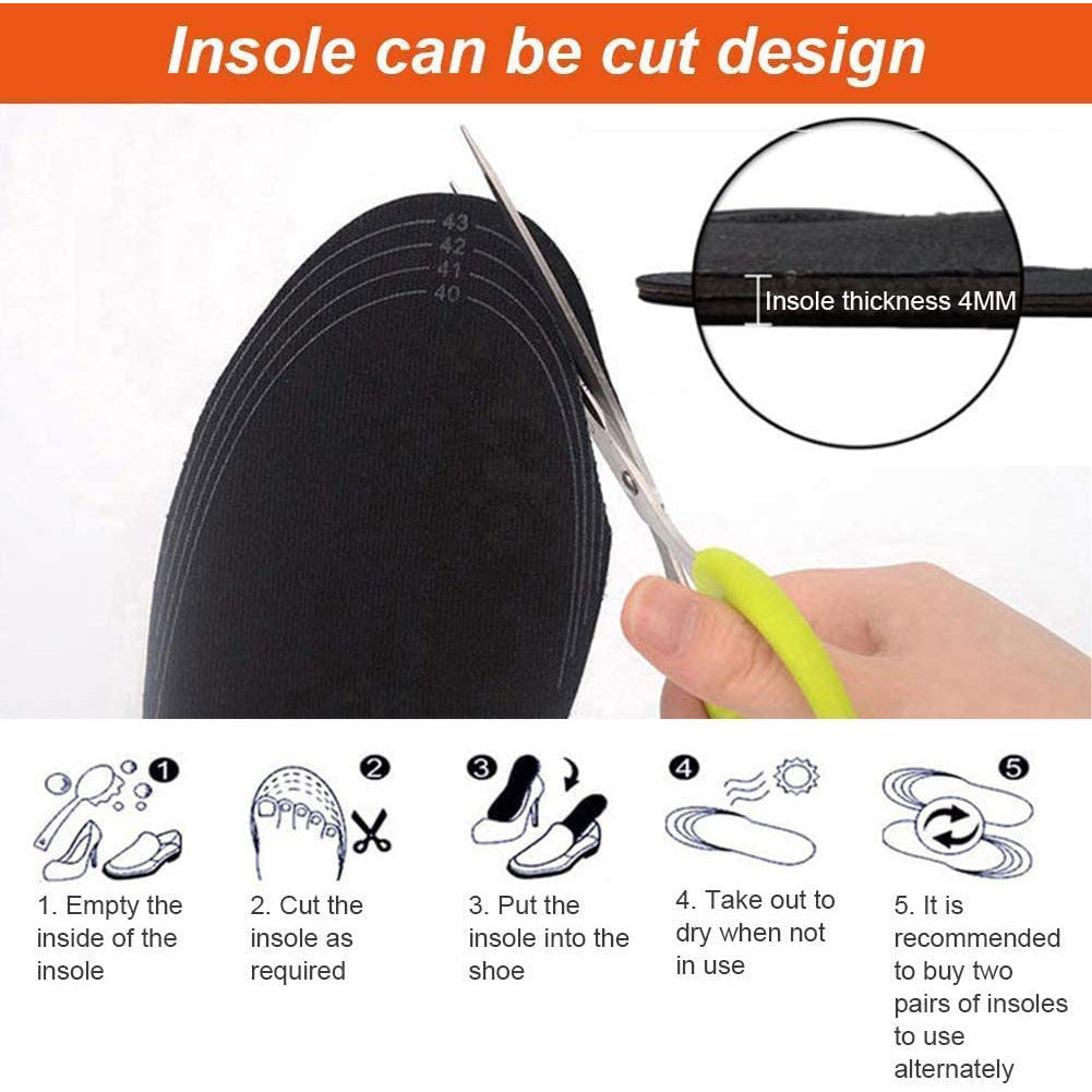 Heated Insoles Rechargeable - Reusable Cut to Size - Washable Electric Heating Insole USB - Warm Insoles for Winter Men Women - Image 2