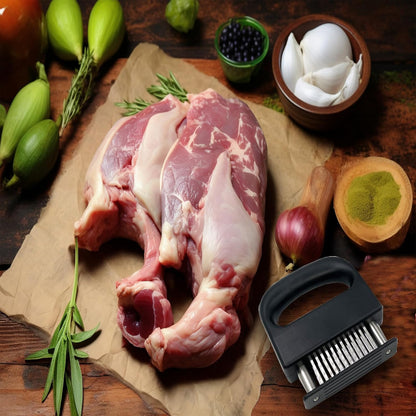 Meat Tenderizer - 48 Pin Stainless Steel Meat Tenderizer - 304 Stainless Steel Meat Tenderizer for Steak, Pork, Lamb - Portable and Lightweight Design - Kitchen Tool for Tender and Juicy Meat - Image 3