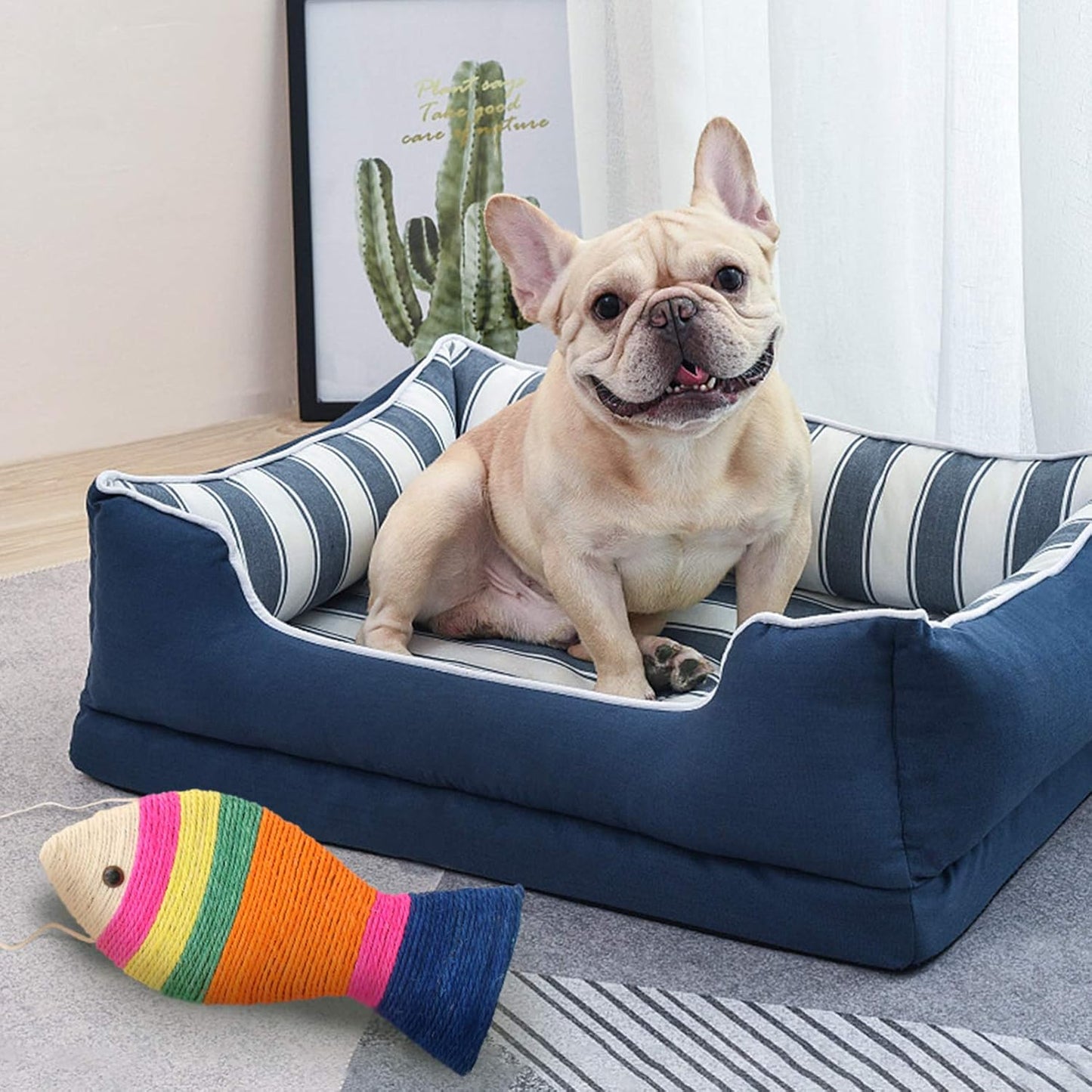 Interactive Cat Toys - Cat Toys - Intelligence Cat Toys - Sisal Scratching Mat in Fish Shape - Durable Scratching Toys for Cats - Protects Furniture & Provides Long-Lasting Fun - 3 Pieces - Image 5