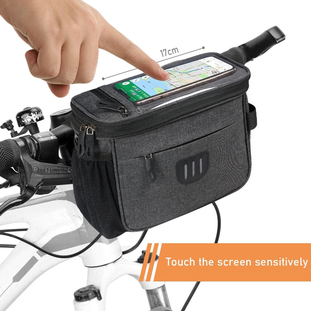 Waterproof Bike Frame Bag - Large Capacity - Top Tube Phone Holder - For MTB Mountain Bike & Road Bike - Image 3