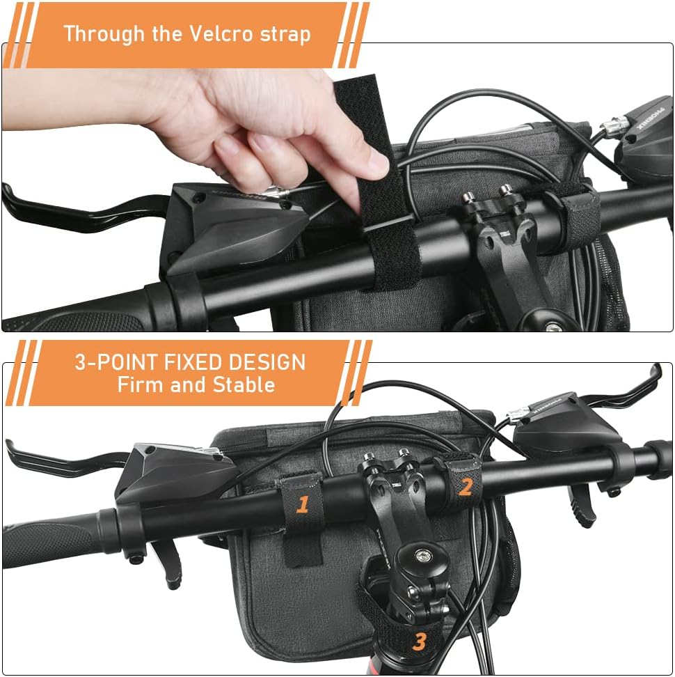 Waterproof Bike Frame Bag - Large Capacity - Top Tube Phone Holder - For MTB Mountain Bike & Road Bike - Image 4