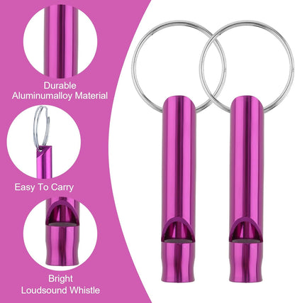 Metal Emergency Whistles - Set of 12 - Referee Whistles for Sports, School & Outdoors - Image 3