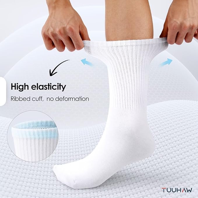 Sports Socks - 3 Pairs Set for Men and Women - Cotton Sports Socks - Suitable for Tennis and Running - Daily Use - Image 3