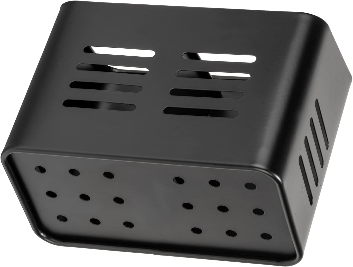 Set of 2 Cutlery Holders - Black & Silver - 430 Stainless Steel Cutlery Basket - Countertop Drainer - Modern & Rustproof - Image 2