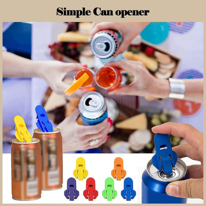 24 Piece Can Opener for Soda & Beer - Ring Opener & Nail Protector - Easy Opening - Multicolor - Image 2