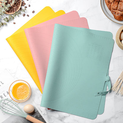 Large Silicone Baking Mat - 60x40 cm - Non-slip Dough Mat with Measurement Marking - Rolling Mat for Dough & Fondant - Green - Image 3