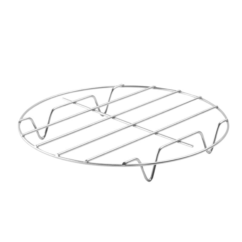Airfryer Accessories Set 3-piece - Stainless Steel - Grill Rack with Skewers & Bread Rack - Universal - Silver - Image 3