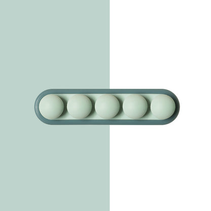 Pea Pod Cable Organizer - Blue - Self-Adhesive Cable Holder - Silicone - For Office & Home