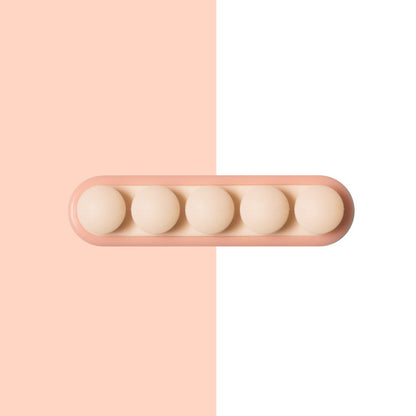 Pea Pod Cable Organizer - Pink - Self-Adhesive Cable Holder - Silicone - For Office & Home