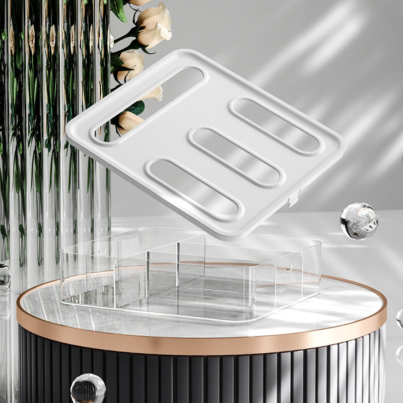 Transparent Bag Storage Box - Plastic Dispenser for Sandwich Bags & Freezer Bags - Kitchen Drawer Organizer - Image 2