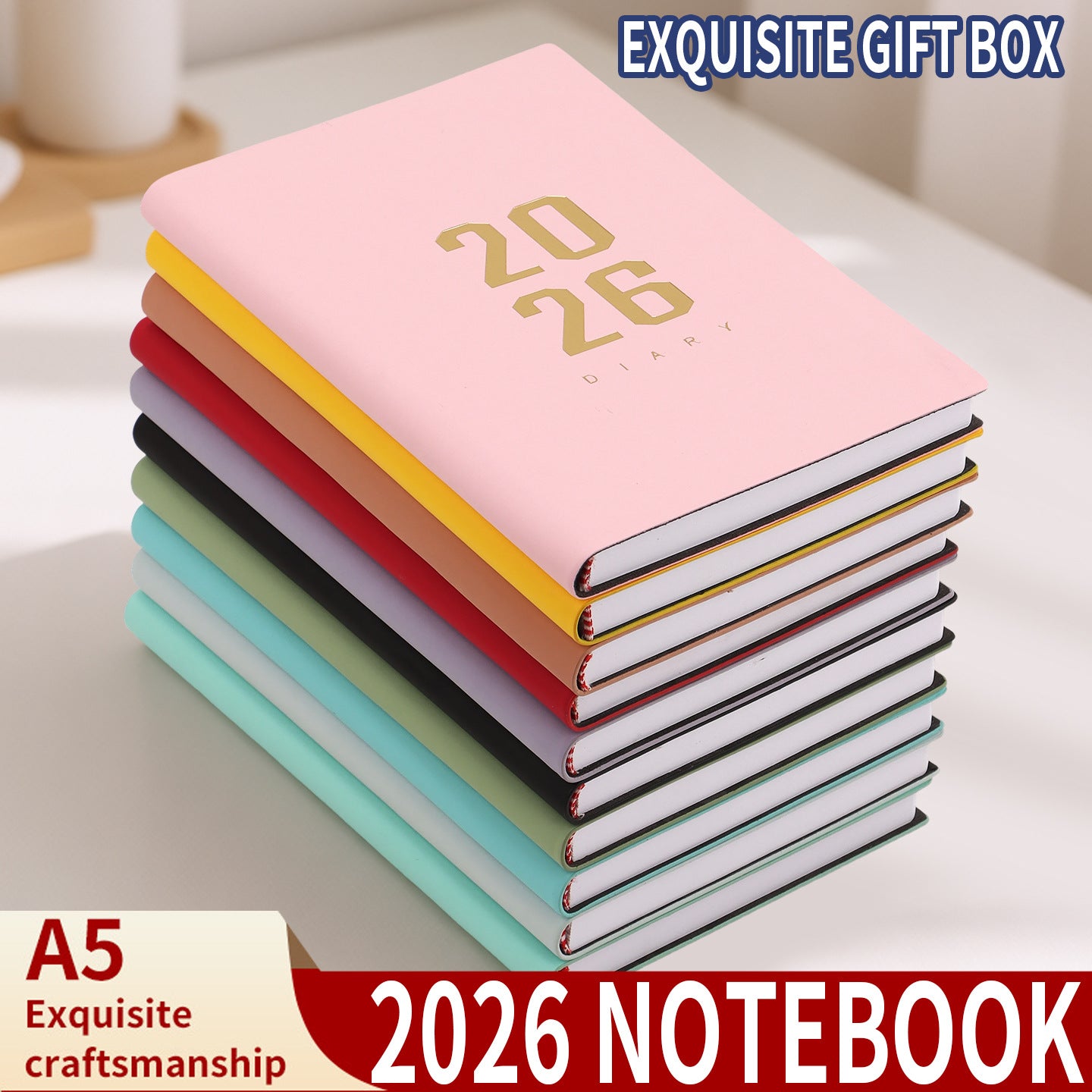 2026 Agenda - Daily Agenda - A5 Format - 1 Day per Page - 304 Pages - [light blue] - Hardcover - Image 2
