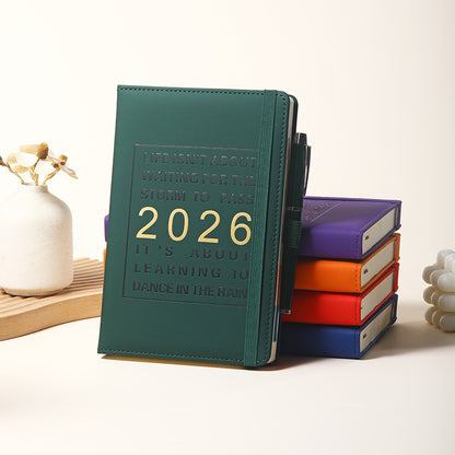 Agenda 2026 - Daily Agenda & Planner - A5 Format - 365 Day Overview - Hardcover - [Light Blue] - Image 4