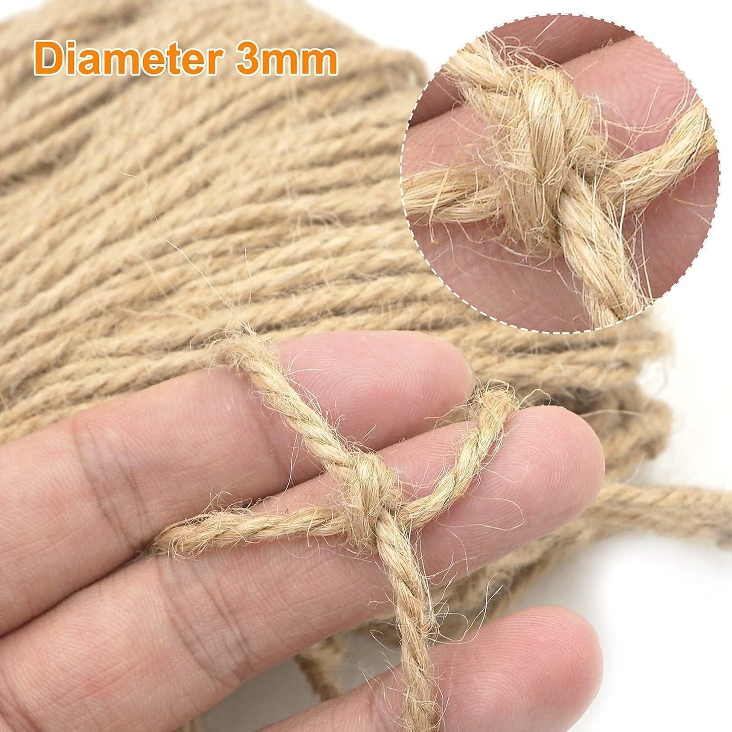 Plant Support Net for Climbing Plants - 2 x 5 Meters - Jute Climbing Net - Natural & Sustainable - Image 2