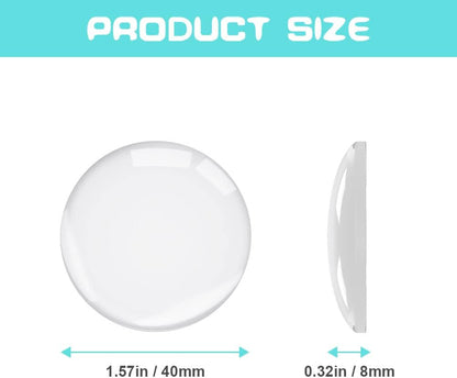 Door Stopper Wall Transparent - Set of 6 - Ø 4 cm - Self-adhesive Door Buffers - Wall Protection against Door Handles - Image 2