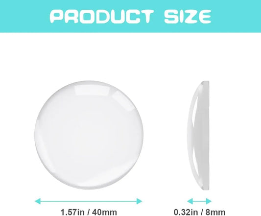 6 Pack Self-Adhesive Door Handle Bumpers, Clear Wall Protectors for Door Knobs, Cabinets and Handles at Home, 4 cm - Image 2