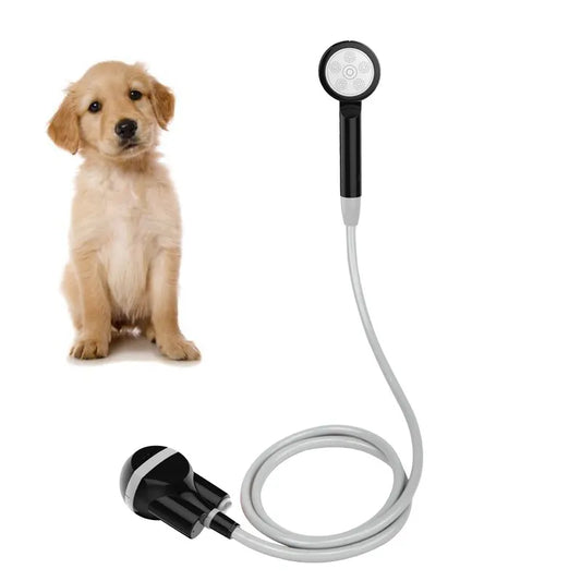Rechargeable Portable Camping Shower with Handheld Spray Head and Flexible Hose for Outdoor Washing, Travel and Pet Cleaning, Black - Image 2