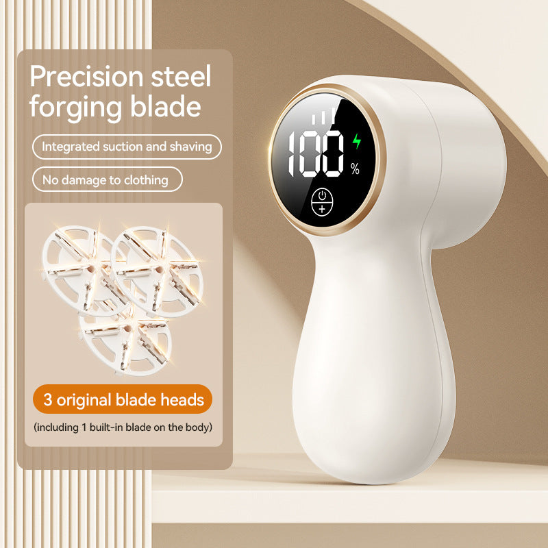 Lint Remover Electric – Portable Clothes Depiller & Fabric Shaver – Removes Lint, Hair and Pilling from Sweaters & Jackets – Rechargeable and Safe for Fabrics-White - Image 2