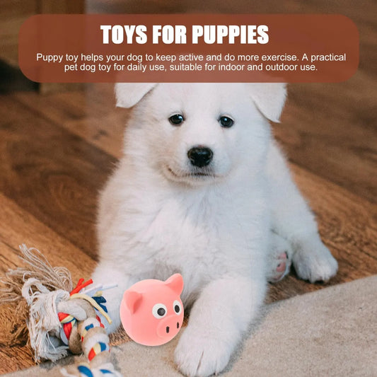 Interactive Dog Toy - Squeaky Pig Chew Toy - Beneficial for dogs and puppies - Makes playtime more fun for pets - Makes a purring sound - Image 4