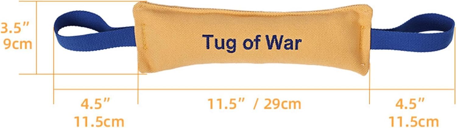 Bite Resistant Dog Toys - Heavy Duty Training Toys with Bite Resistance - Dog Tug Toys - Highly Efficient and Durable Training Aids - Yellow - One - Image 5