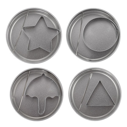 Cookie Cutters - Cookie Press Tools - Cookie Molds - DIY Baking Mold Set - Stainless Steel - Set of 12