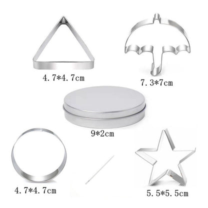Cookie Cutters - Cookie Press Tools - Cookie Molds - DIY Baking Mold Set - Stainless Steel - Set of 12 - Image 4
