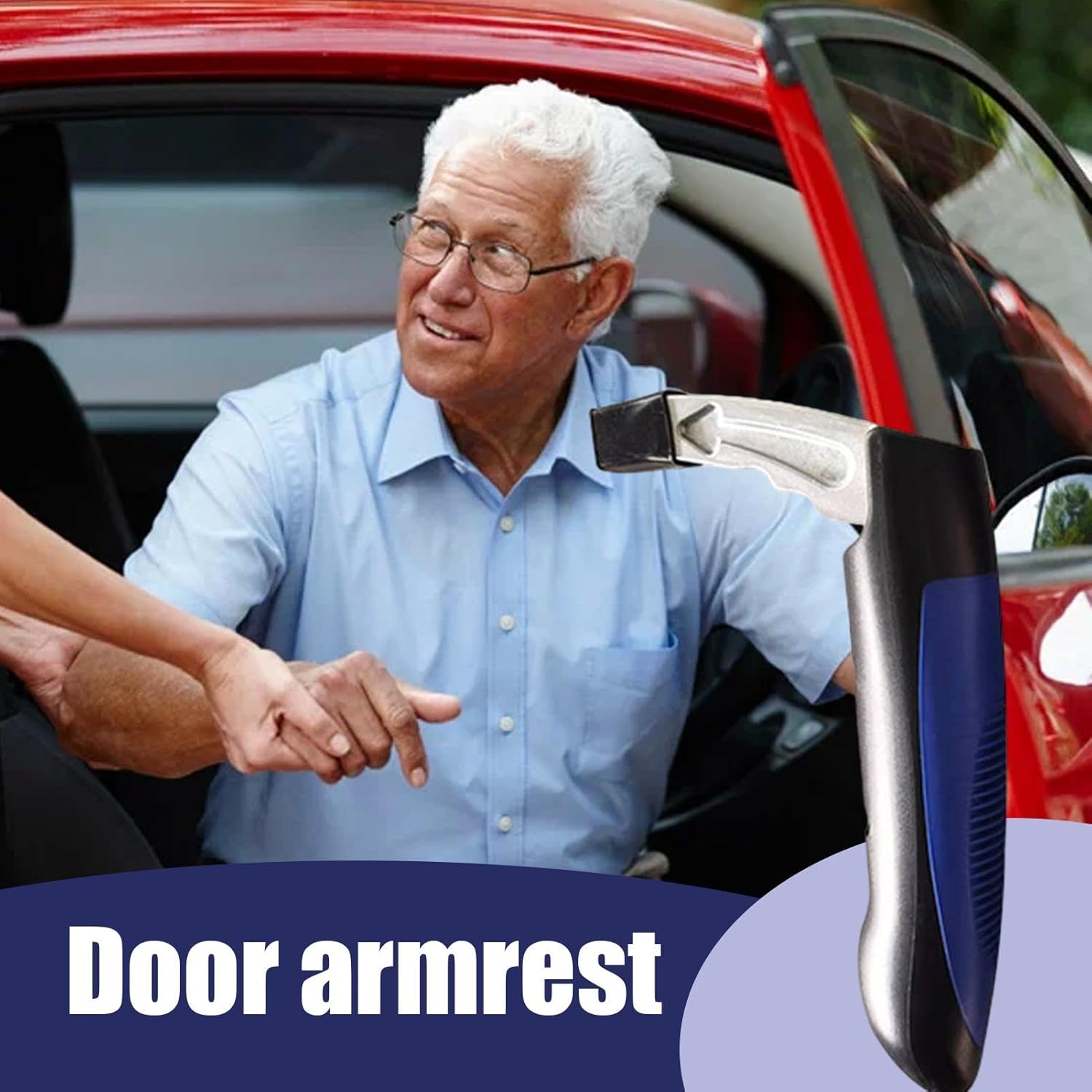 Safety Hammer - Portable Car Walking Stick - Car Seat Safety Hammer - Provides elderly with car grab handles and travel assistance, lightweight and ergonomic aid for getting in and out of vehicles. - Image 4