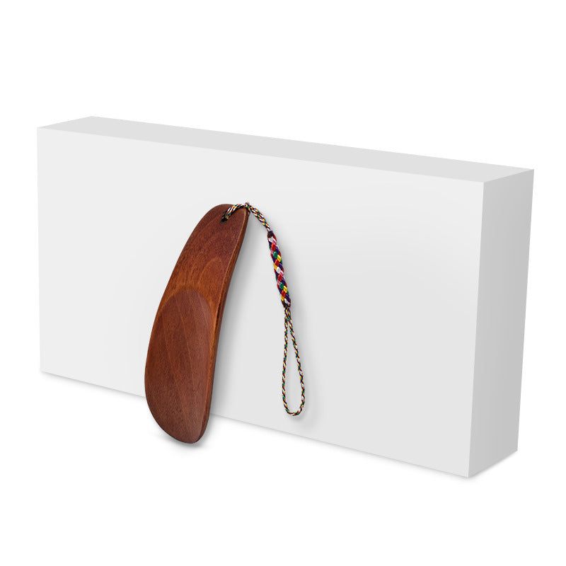 Shoehorn - Wooden Mini Shoehorn - Portable Shoe Helper - Japanese Design - Compact - With Braided Wrist Strap - Suitable for Children - Image 2