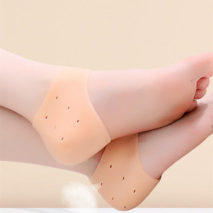 Silicone Heel Protectors – Anti-Crack Heel Socks – Moisturizing Heel Socks for Dry & Cracked Heels – Comfortable for Women and Men – Anti-Friction & Recovery - Image 3