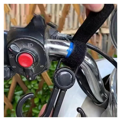 Stroller Hooks - Buggy Hooks - Bag Hooks - Diaper Bag Hooks - Walker Hooks - Stroller Accessories - Mounting Clips - Shopping Hook - Universal Velcro - 360 Degree Rotatable - Black - 4 Pieces - Image 3