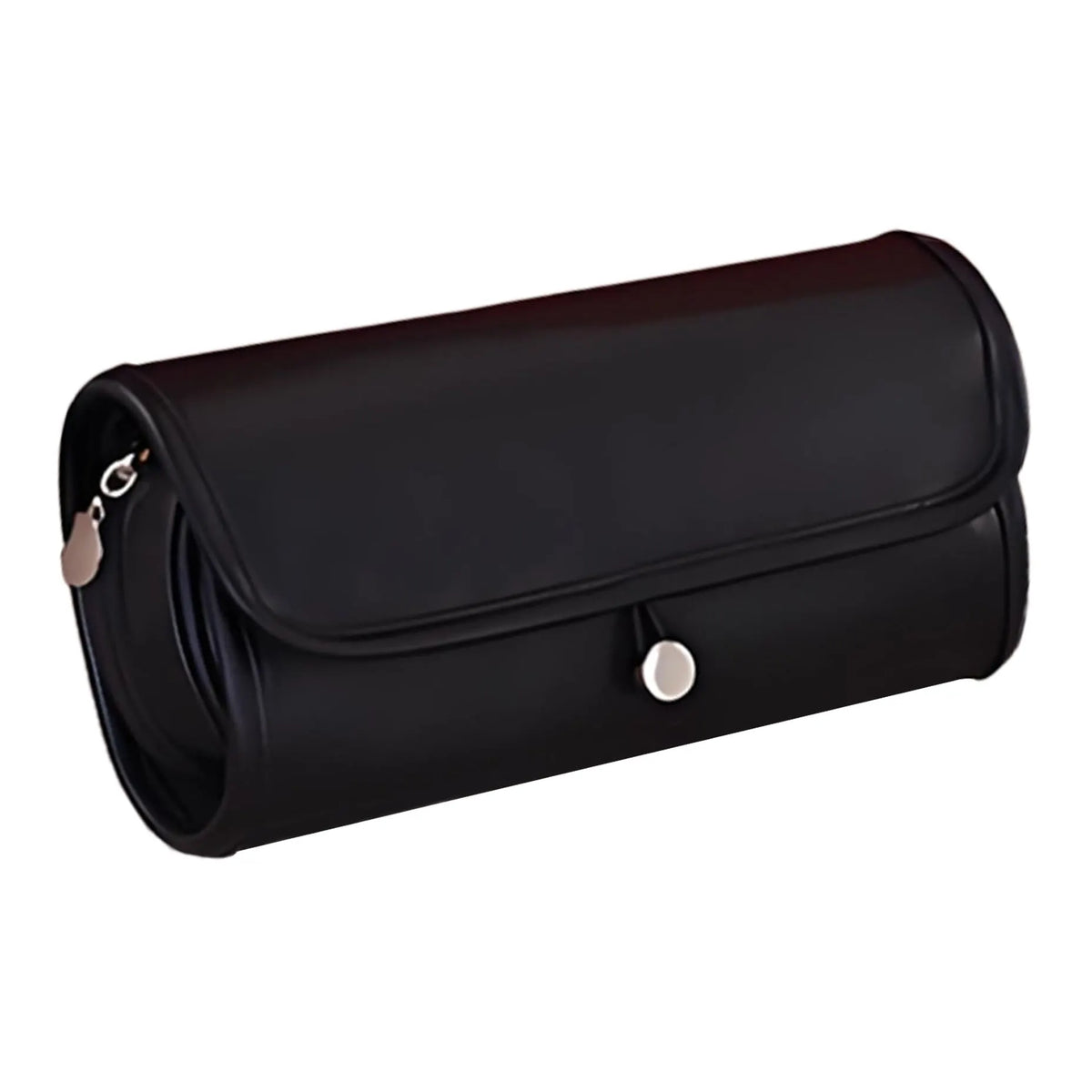 Foldable Toiletry Bag, Water-Resistant PU Leather Cosmetic Organiser with Zipped Compartments for Makeup, Skincare and Travel, Grey