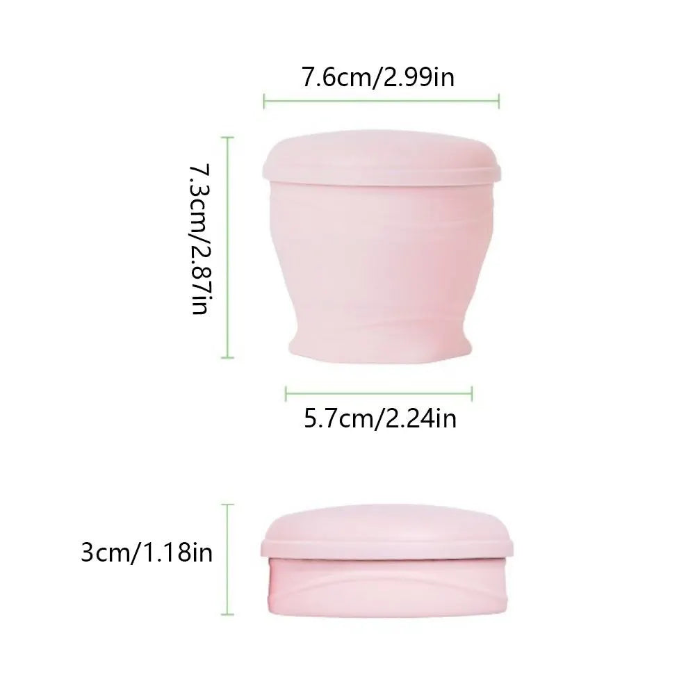 Collapsible Silicone Travel Cup with Lid and Carry Lanyard, Reusable for Hot and Cold Drinks, Camping and Daily Commuting, Grey - Image 2