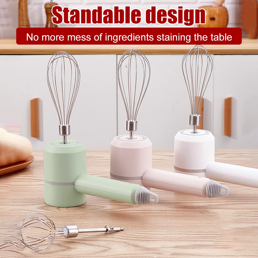 Hand Mixer Electric - Food Chopper - Onion Cutter - Food Processor - Multi-Chopper - Vegetable Cutter - Kitchen Mixer - Whisk - Cordless - Rechargeable - Garlic Cutter - Cream Whipper - Mini Blender - Baking Utensils - White - 1 Piece - Image 3