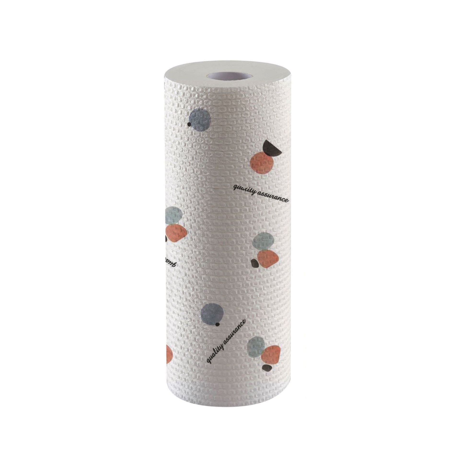 5 PCS Kitchen paper towel - Reusable tissue rolls, made from recycled paper, 50 sheets per roll, suitable for kitchens, furniture, dishes, etc.