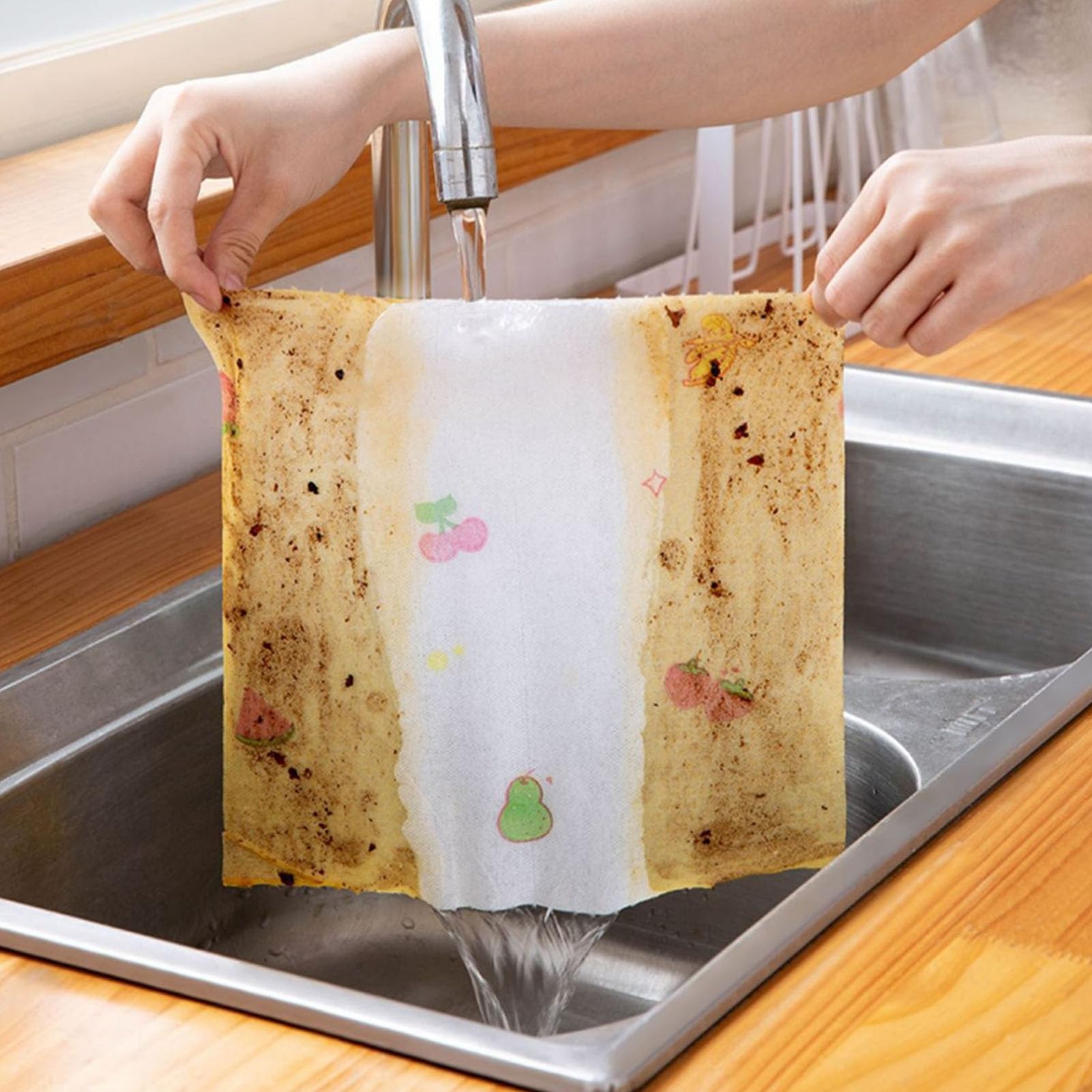 5 PCS Kitchen paper towel - Reusable tissue rolls, made from recycled paper, 50 sheets per roll, suitable for kitchens, furniture, dishes, etc. - Image 2