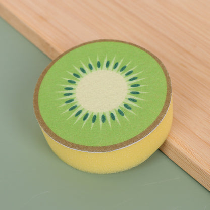 Kitchen Cleaning Sponge | Thick scouring pad | Suitable for dishes, pans, and fruit bowls | Powerful cleaning, durable, and long-lasting(kiwi)