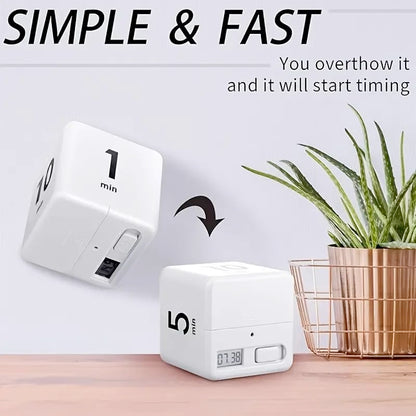 Kitchen Timer - Timer - Cube Timer - Flip Timer - Digital Kitchen Timer - Pomodoro Timer - Time Management - Study Timer - Visual Timer - Kitchen Timer - Countdown - Desk Accessories - Kitchen Timers - Gravity Timer - Red - 1 Piece - Image 6